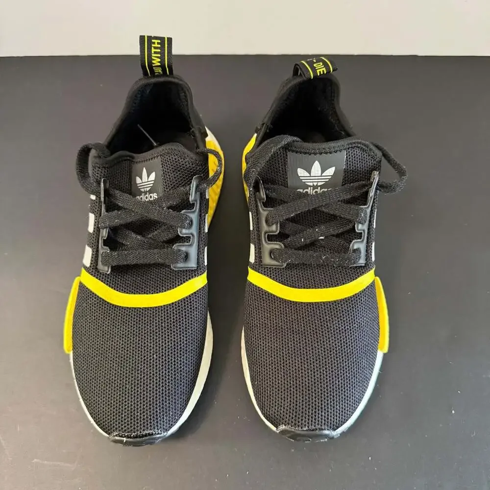 Adidas NMD‎ R1 Black Solar Yellow GV7183 Size 5.5